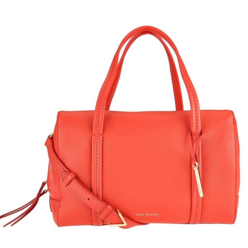NWT Vera Bradley Mallory satchel  
Rare find! Genuine pebble leather